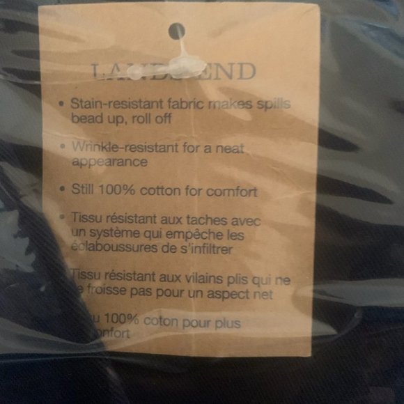 NWT LANDS' END UNIFORM BOY'S STAIN/WRINKLE RESISTANT CARGO SHORT CLASSIC NAVY 20 - Picture 5 of 7